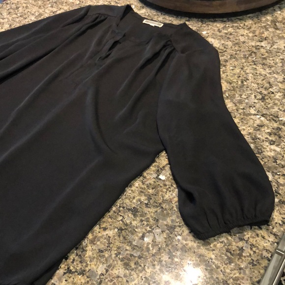 Pleione Women’s Black Blouse - Size M - 3/4 Sleeve - Picture 2 of 4